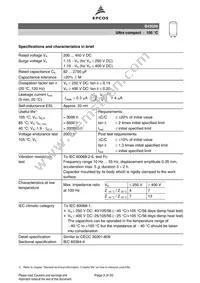 B43508A5687M000 Datasheet Page 3