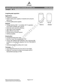 B43510A5188M87 Datasheet Page 2