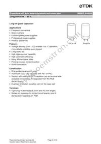 B43513A9228M000 Datasheet Page 2