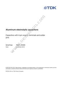 B43516A9188M080 Datasheet Cover