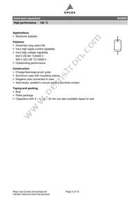 B43698B5226Q7 Datasheet Page 2