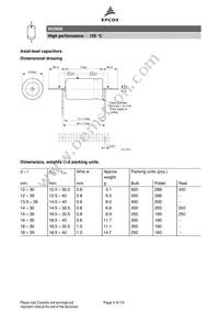 B43698B5226Q7 Datasheet Page 4