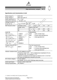 B43699C5336Q7 Datasheet Page 3