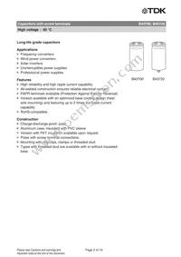 B43700B8688M050 Datasheet Page 2