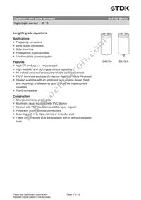 B43704A7828M000 Datasheet Page 2