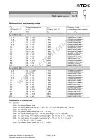 B43858A5476M000 Datasheet Page 7