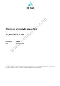 B43866A2227M Datasheet Cover