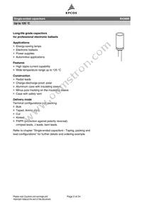 B43866A2227M Datasheet Page 2