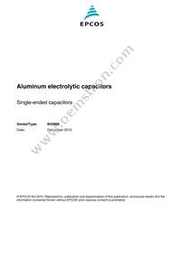 B43866C9226M003 Datasheet Cover