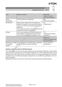 B43890C5226M003 Datasheet Page 21