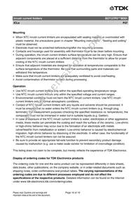 B57127P709M301 Datasheet Page 16