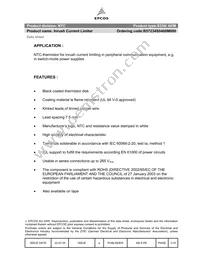 B57234S0400M000 Datasheet Cover