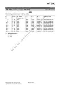 B57451V5473H062 Datasheet Page 3
