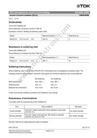 B57464S0400M000 Datasheet Page 6