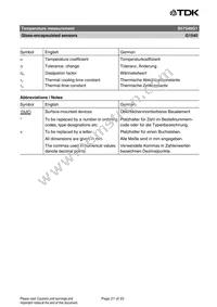 B57540G1104G000 Datasheet Page 21