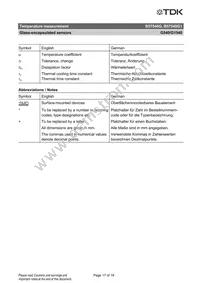 B57540G1303F000 Datasheet Page 17