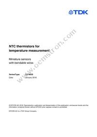 B57863S0303G040 Datasheet Cover