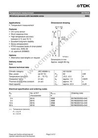 B57863S0303G040 Datasheet Page 2