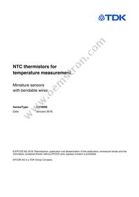 B57869S0303F140 Datasheet Cover