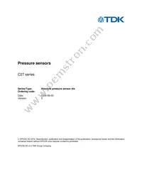 B58600C5010A005 Datasheet Cover