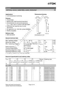 B59008C0140A040 Datasheet Page 2