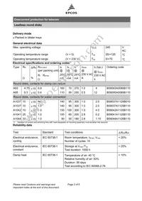 B59095A0080B110 Datasheet Page 2