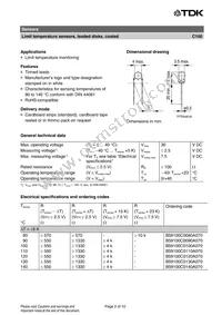 B59100C0140A070 Datasheet Page 2