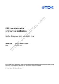 B59101P1080A062 Datasheet Cover