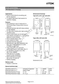 B59107J0130A020 Datasheet Page 2