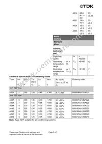 B59192A0120B020 Datasheet Page 3