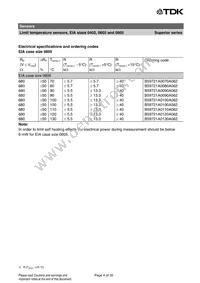 B59721A0090A062 Datasheet Page 4