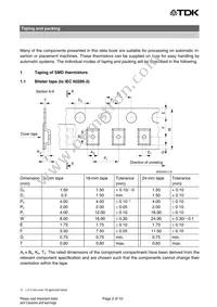 B59850C0120A051 Datasheet Page 2