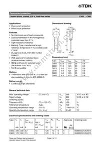 B59860C0120A570 Datasheet Page 2