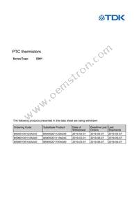 B59901D0110A040 Datasheet Cover