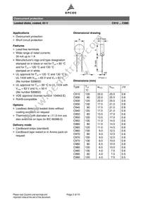 B59940C80A70 Datasheet Page 2