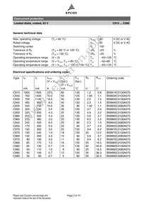 B59940C80A70 Datasheet Page 3