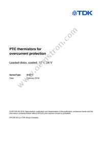 B59945C0120A051 Datasheet Cover