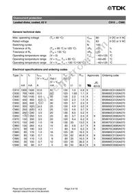 B59960C0120A054 Datasheet Page 3