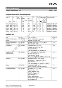 B59985C0160A051 Datasheet Page 3