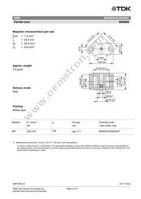 B65805C0250A087 Datasheet Page 2