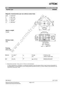 B65805J0063A087 Datasheet Page 2