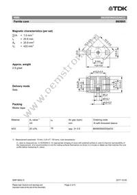 B65805N0020A033 Datasheet Page 2