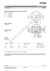 B65811D0630A048 Datasheet Page 2