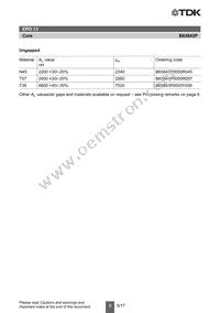 B65843P0250J038 Datasheet Page 3