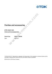 B66397G0400X197 Datasheet Cover