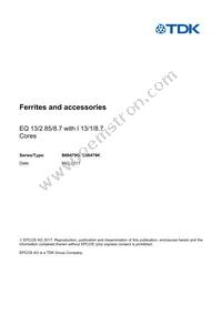 B66479G0000X187 Datasheet Cover