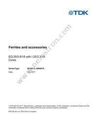 B66481G0000X192 Datasheet Cover