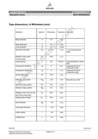 B72205S0600K311 Datasheet Page 6