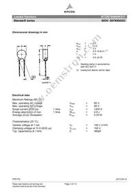 B72207S0600K311 Datasheet Page 3