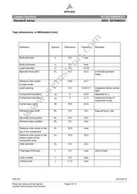 B72207S0600K311 Datasheet Page 6